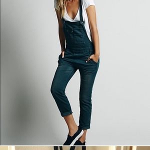 Free People Eclipse distressed Overalls